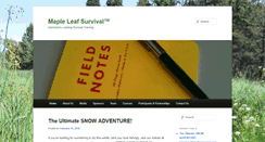 Desktop Screenshot of mapleleafsurvival.com